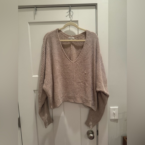 Urban Outfitters Sweaters - Urban Outfitters Tan V-Neck Sweater